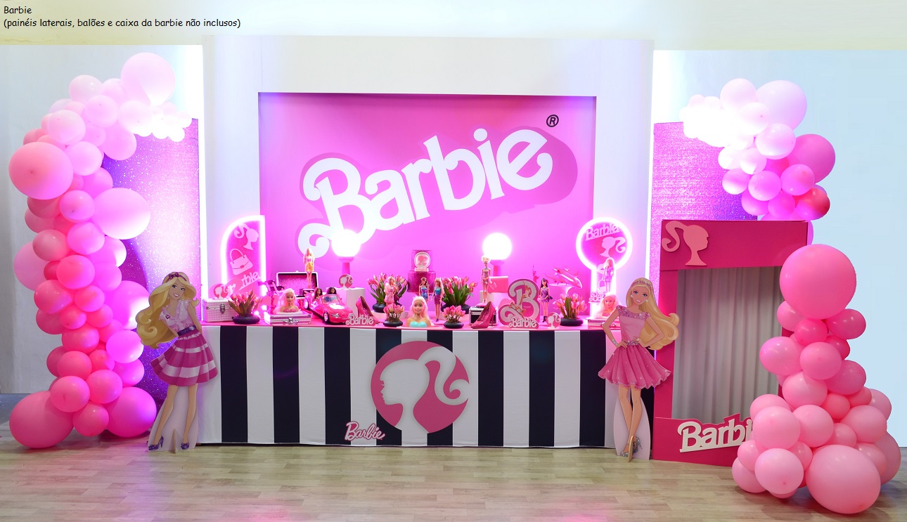 barbie  Festa de aniversário da barbie, Decoração festa infantil